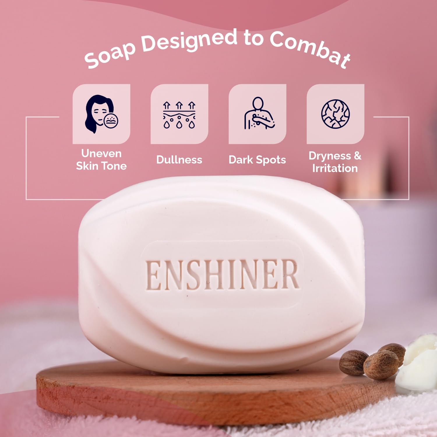 Leeford Enshiner Skin Brightening And Lightening Soap With Kojic Acid 75g