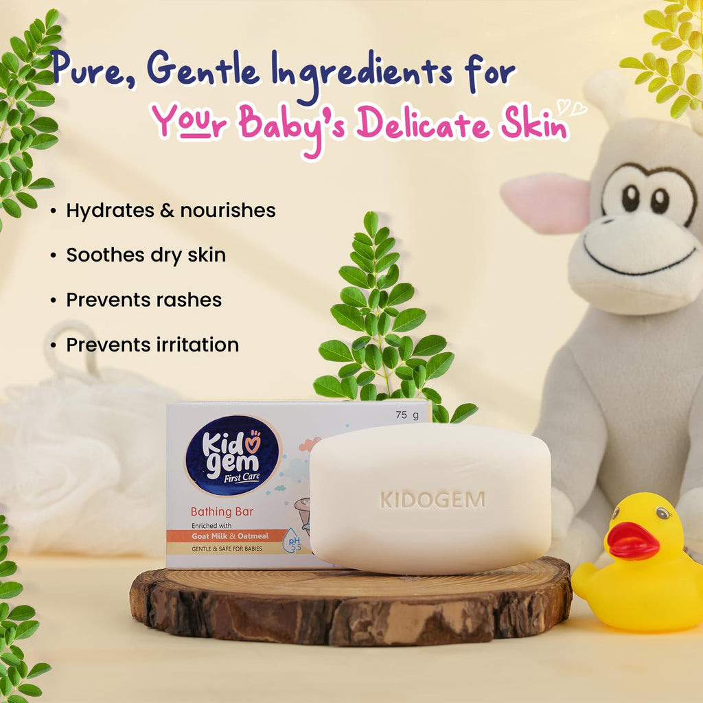 Leeford Kidogem Baby Bathing Bar Soap 75g