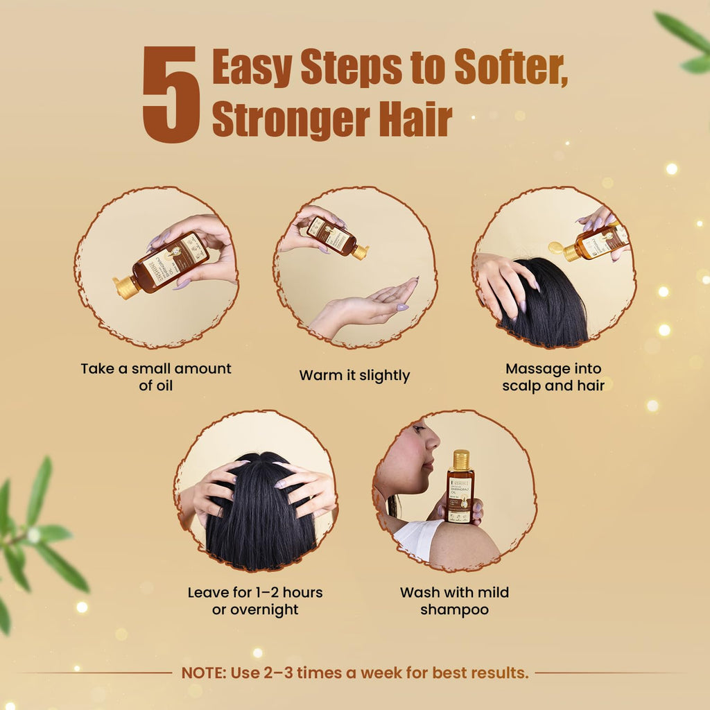 Leeford 100% Ayurvedic Enshine Bhringraj Hair Oil 60ml