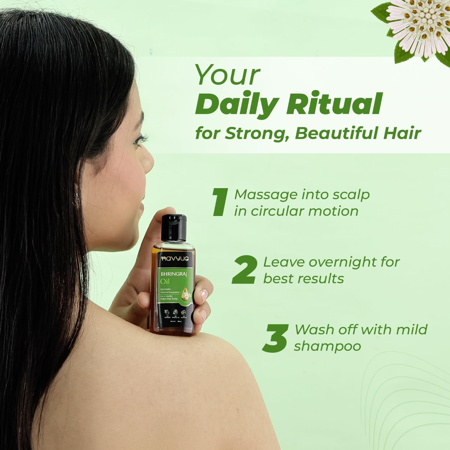 Leeford 100% Ayurvedic Navyug Bhringraj Hair Oil 120ml