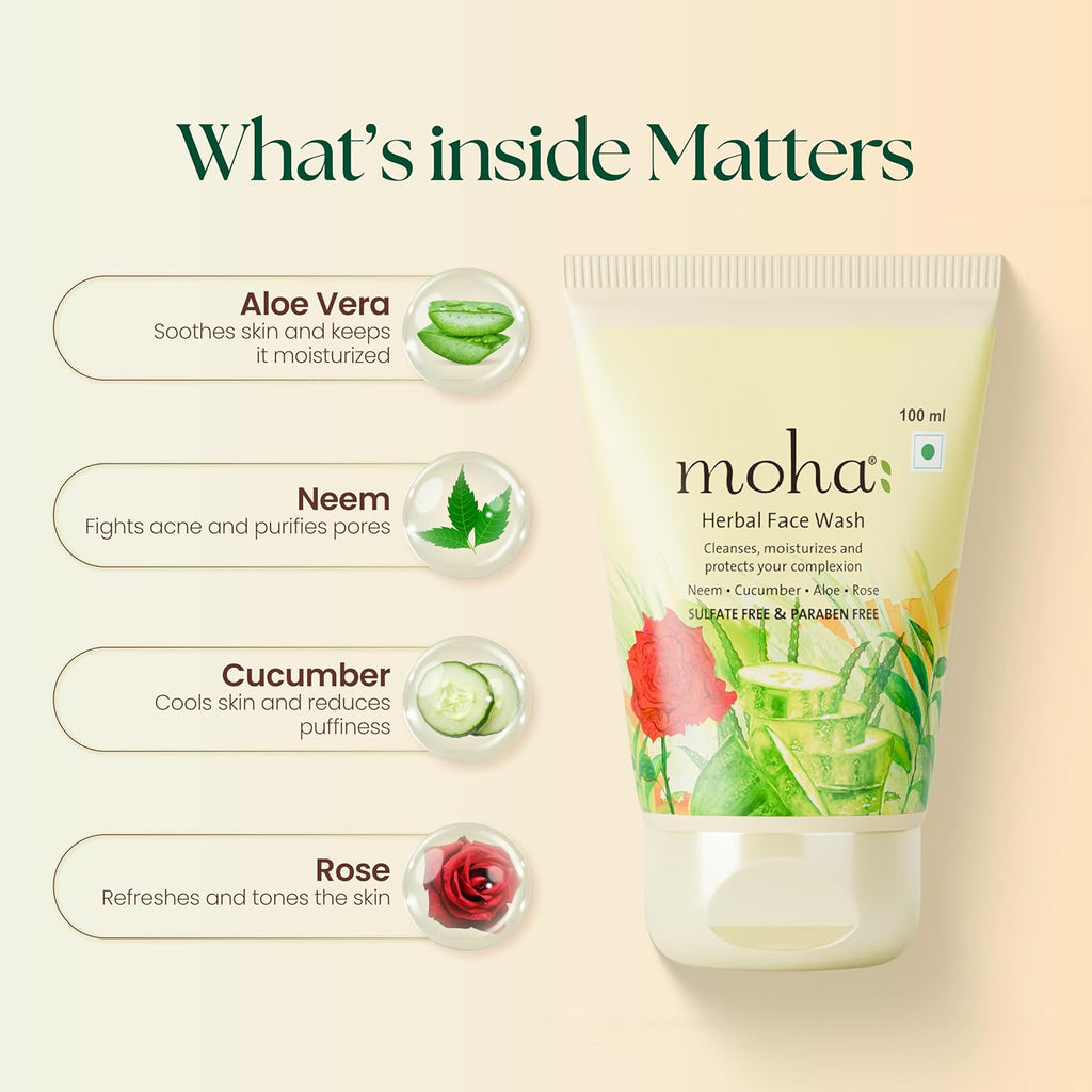 Moha Cosmetics Herbal Face wash