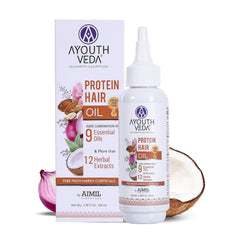 Aimil Ayouthveda Cosmetics Protein Hair Oil With Bhringraj and Coffee Beans 100ml