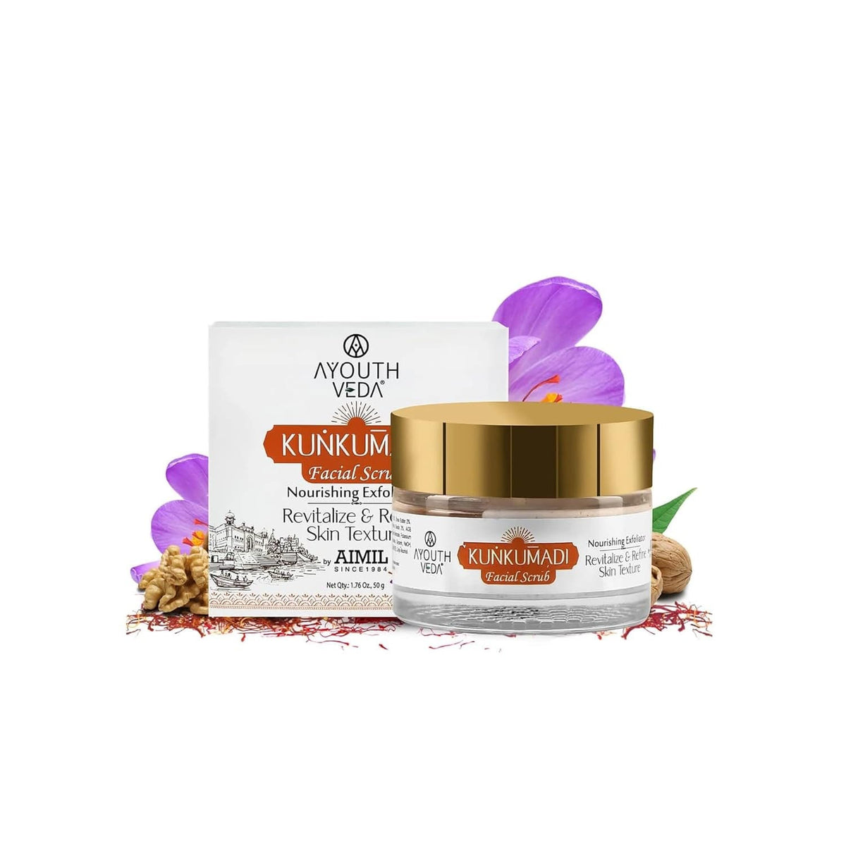 Aimil Ayouthveda Kunkumadi Facial Scrub – 50g
