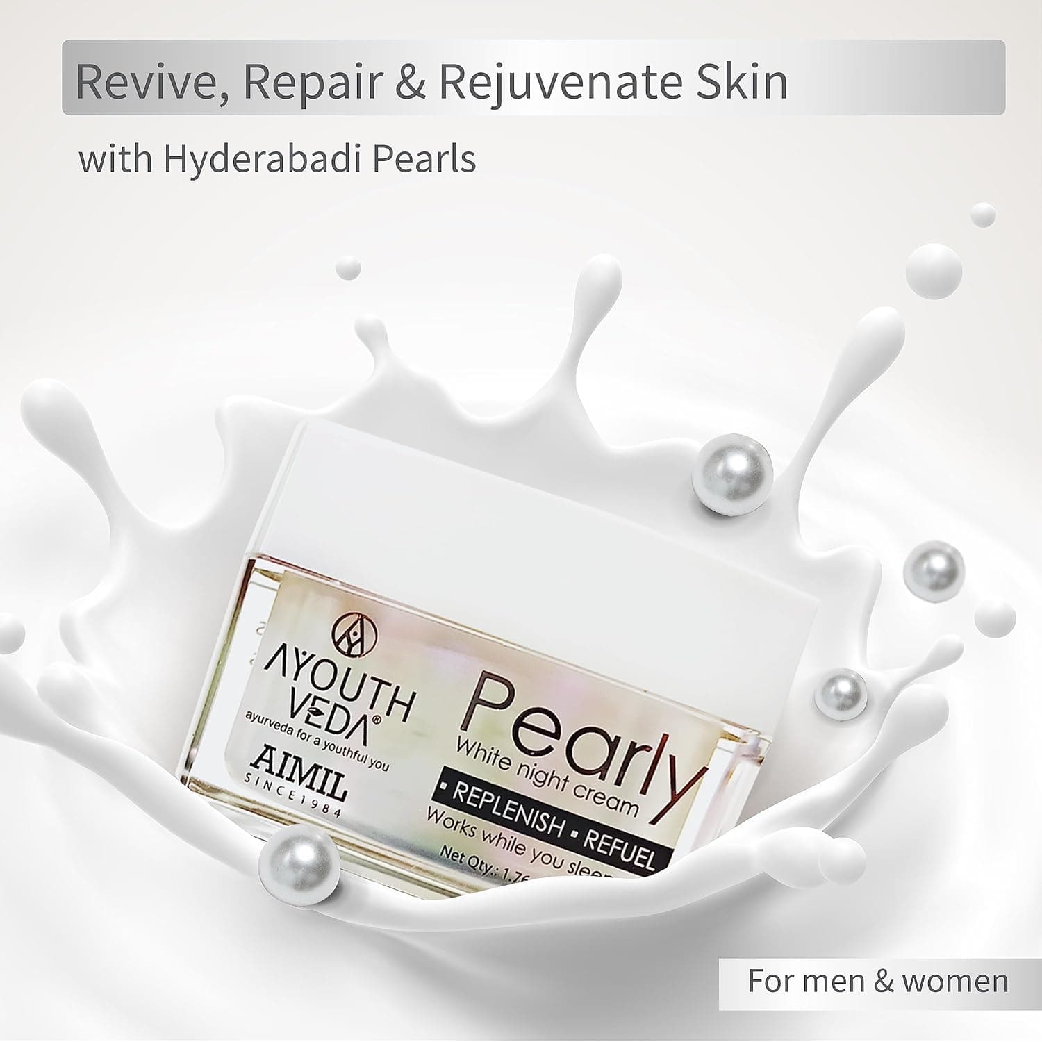 Aimil Ayouthveda Pearly White Night Cream Ayurvedic