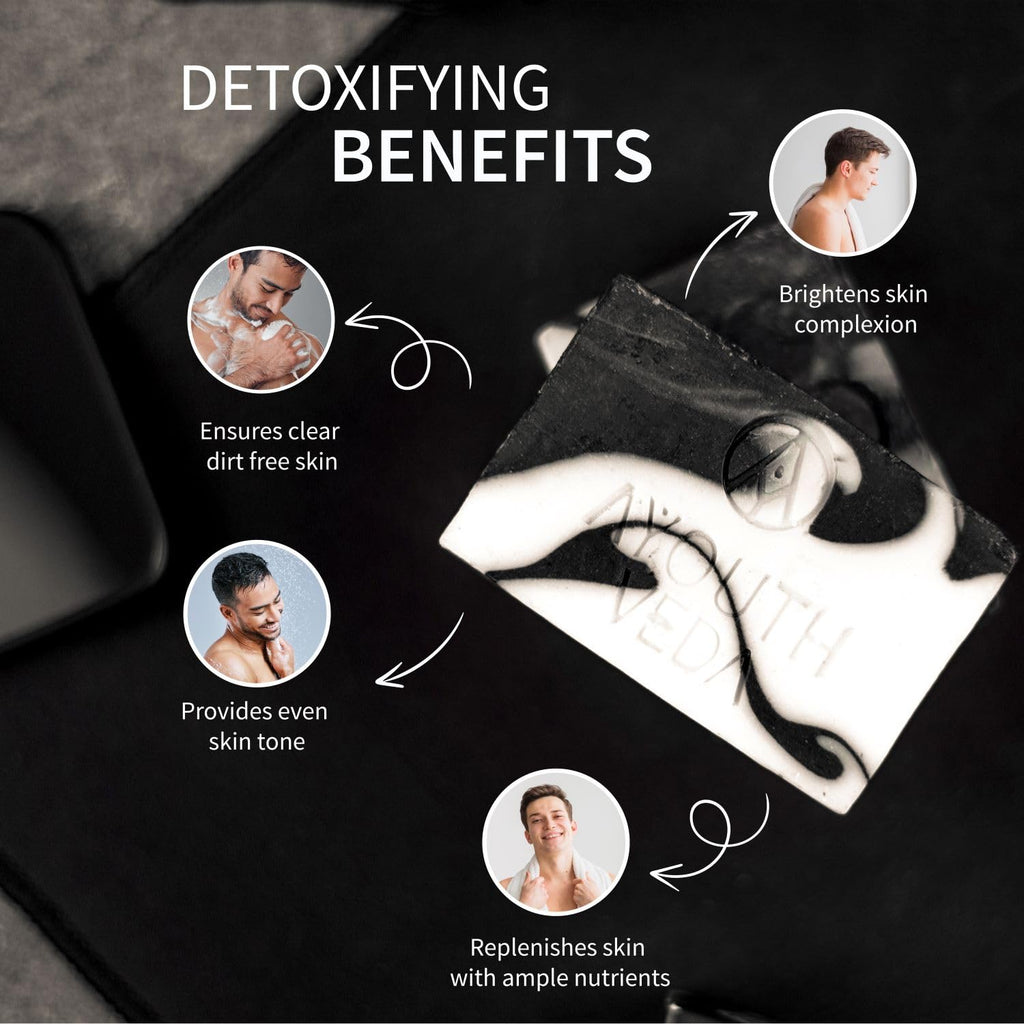 Aimil Ayouthveda Cosmetics Charcoal Detox Handmade Castile Soap 110g