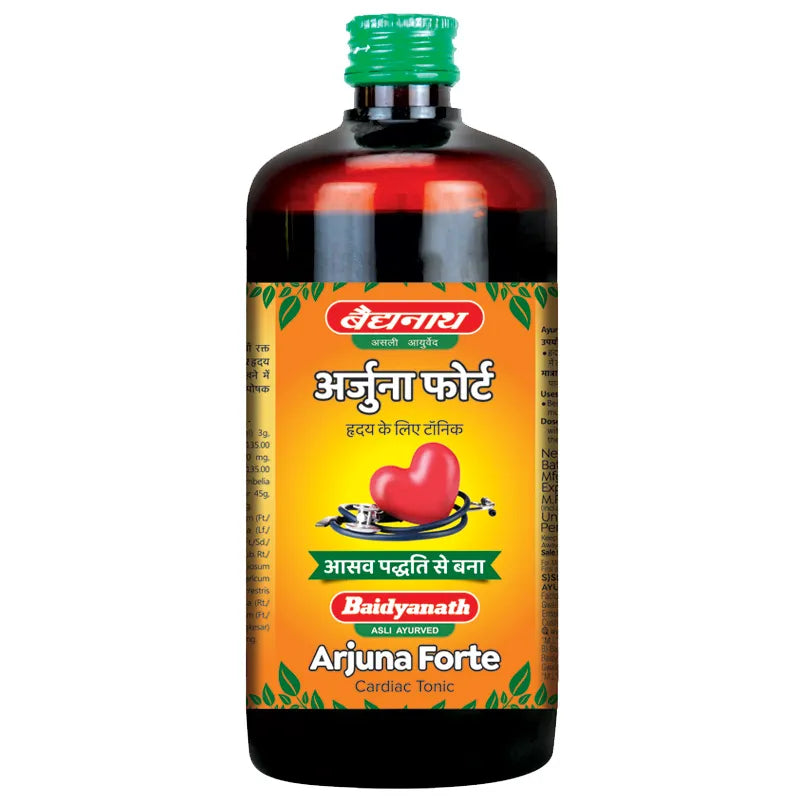 Baidyanath Ayurvedic Arjuna Forte Helpful For Heart Problems Cardiac Tonic Liquid 450ml