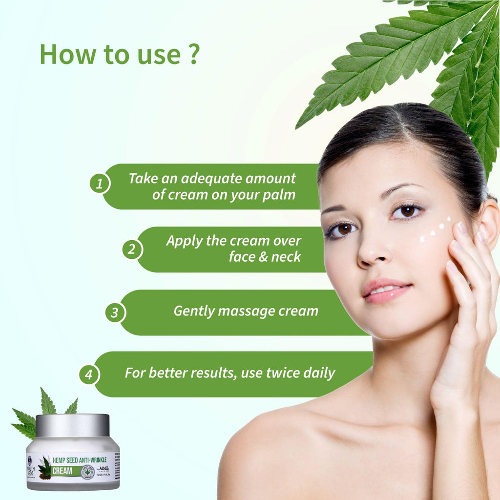 Aimil Ayouthveda Cosmetics Hemp Seed Anti Wrinkle Cream 50g