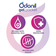 Odonil Gel Pocket Air Freshener for Bathroom,Toilet,Home & Office Citrus Bloom,Floral Valley,Wild Forest & (Combo Citrus Bloom,Floral Valley,Wild Forest)