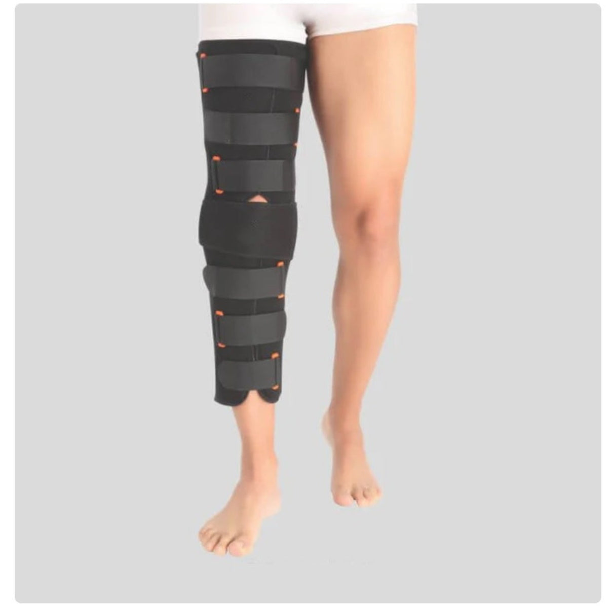 Flamingo Health Orthopaedic Knee Immobilizer Color BlackYa Beige Code 2035