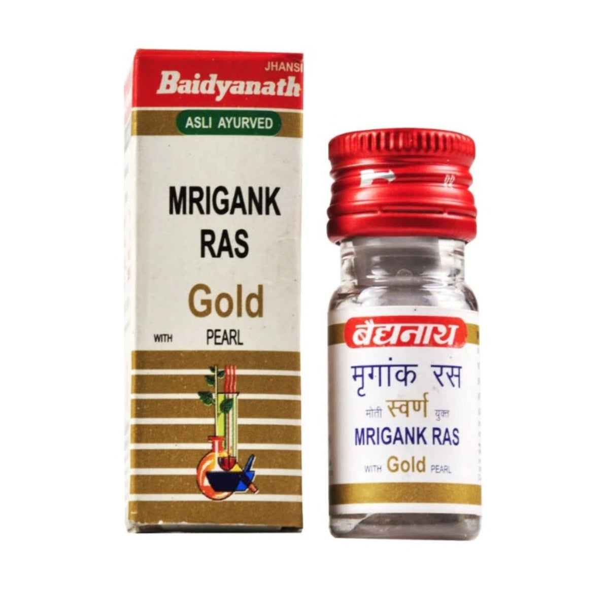 Baidyanath Ayurvedic (Jhansi) Mrigank Ras mit Goldperlenpulver