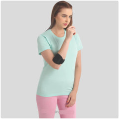 Flamingo Health Orthopädische Gel-Tennisellenbogenbandage, Farbe Schwarz YA Beige, Code 2195
