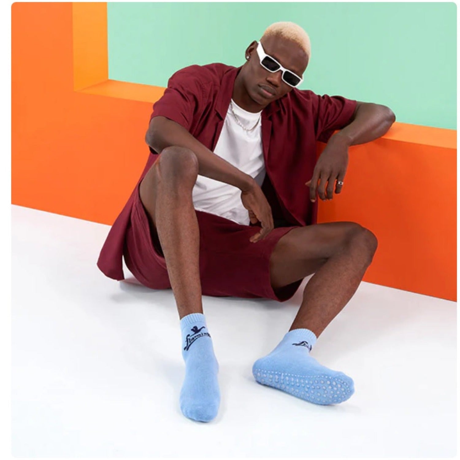 Flamingo Health Orthopaedic Diabetic Socks with Anti Skid Universal Code 2156