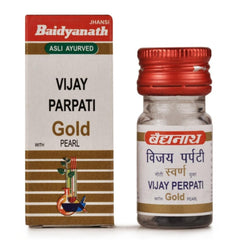 Baidyanath Ayurvedic (Jhansi) Vijay Parpati Gold mit Perlenpulver 1 g