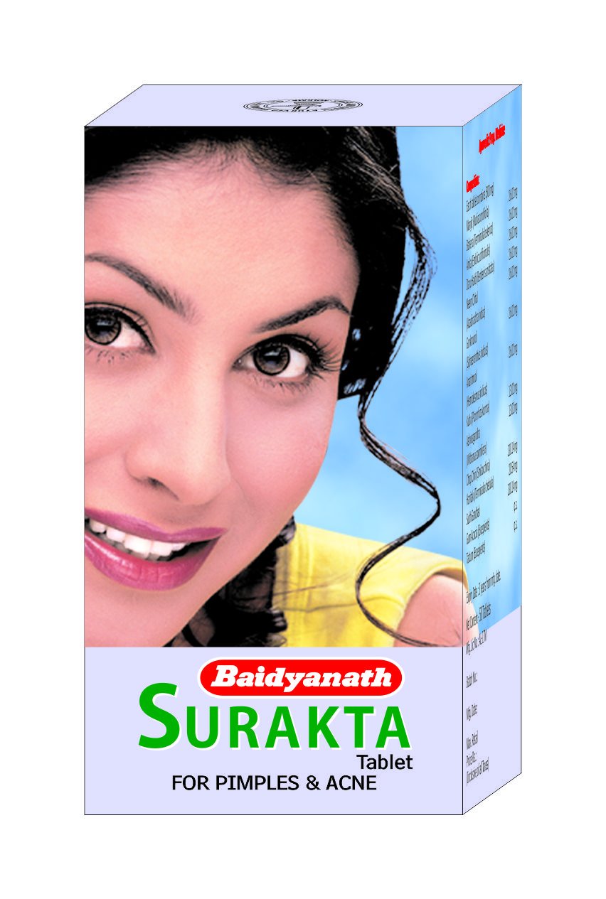 Baidyanath Ayurvedischer Surakta-Sirup und Tabletten