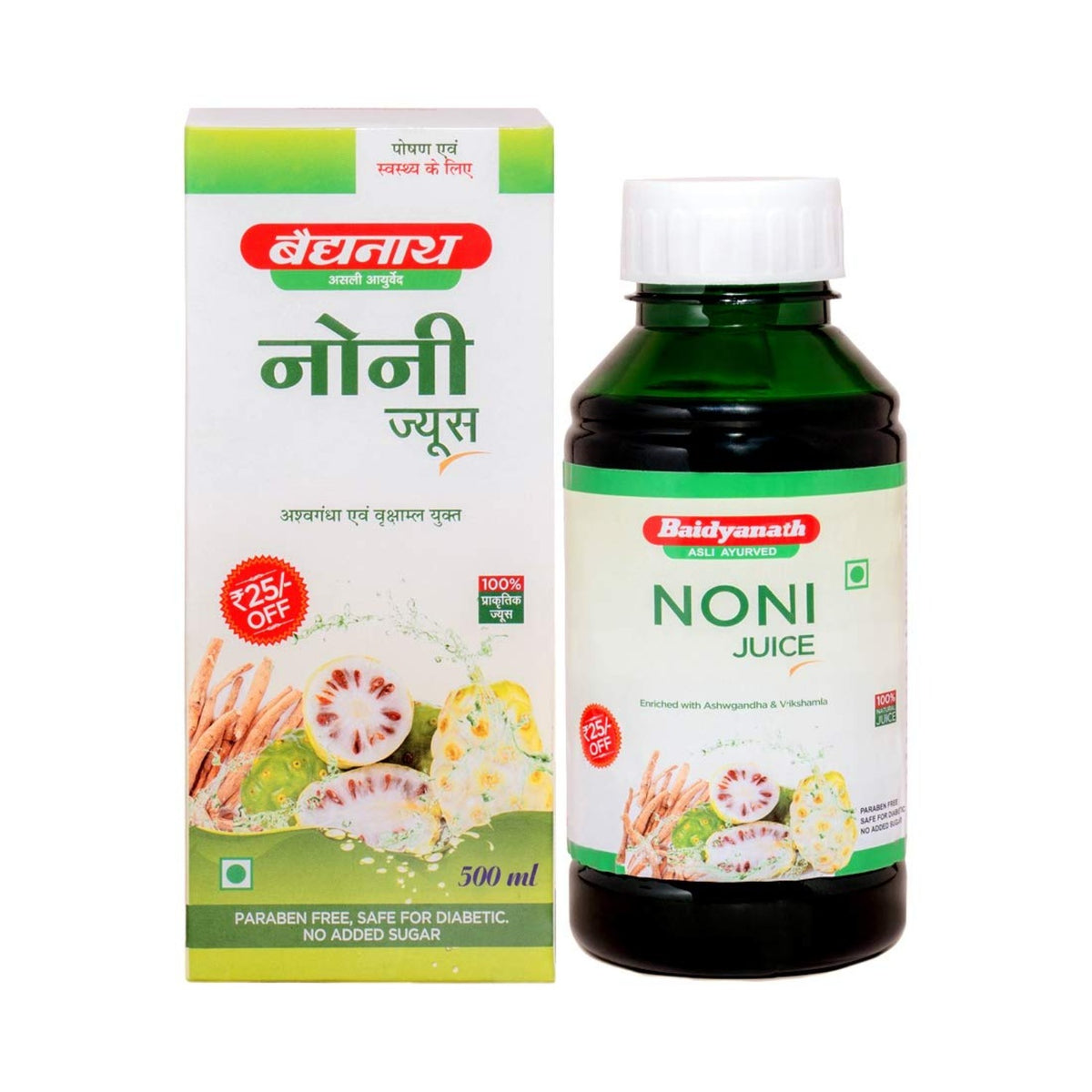 Baidyanath Ayurvedischer Jhansi Noni-Saft, flüssig, 500 ml