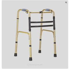 Flamingo Health Orthopädischer Gehwagen mit Gegenlauffunktion, zusammenklappbar, Doppelstange, universell einsetzbar, Farbe zufällig, Code 2385