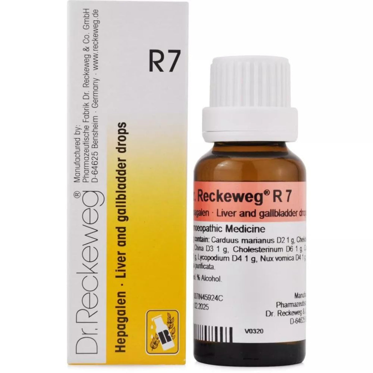 Dr. Reckeweg Homöopathie R7 Leber-Galle-Tropfen 22 ml