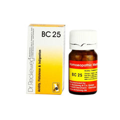Dr Reckeweg Homoeopathy Acidity,Flatulence & Indigestion Biochemic Combination 25 (BC 25) 20gm Tablet