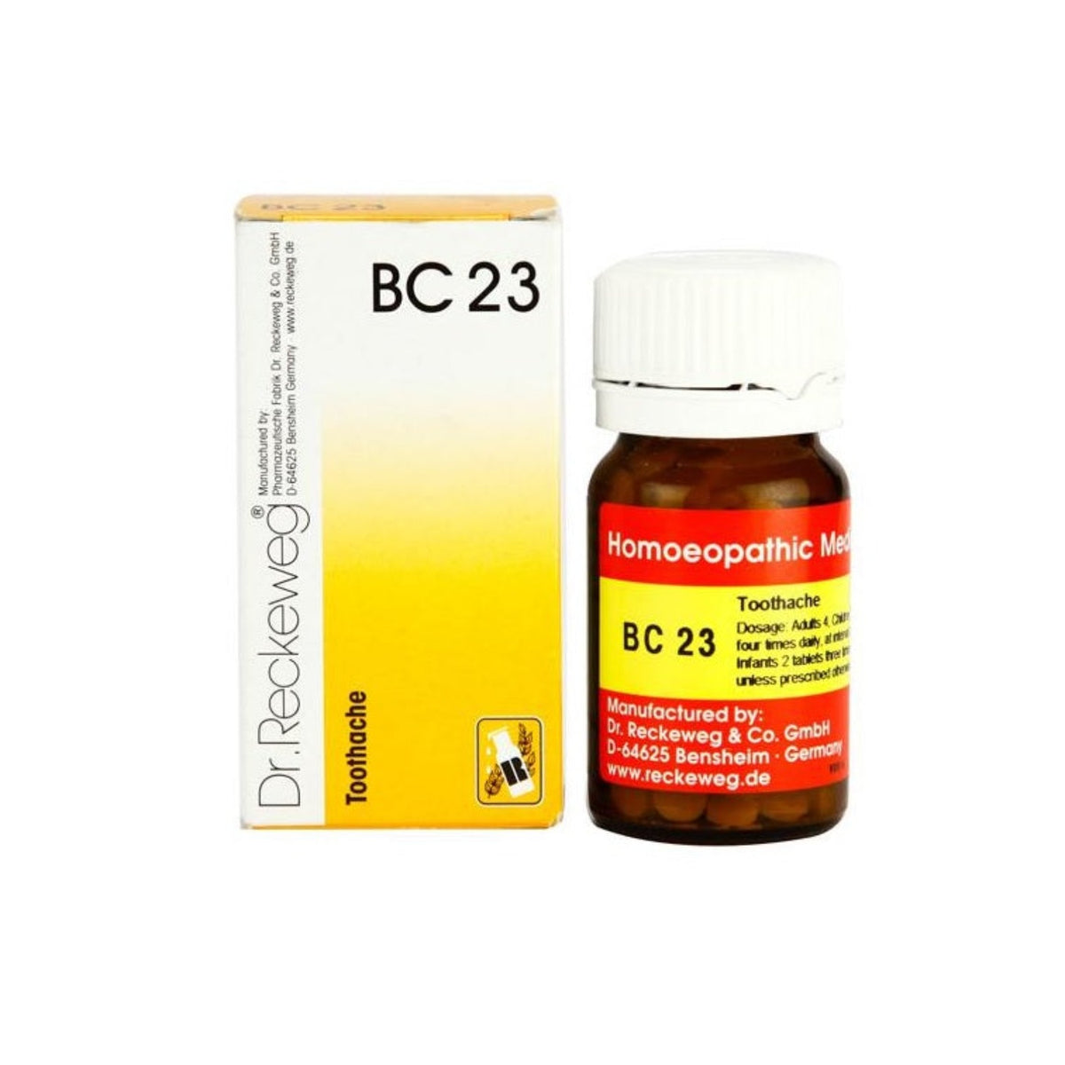 Dr. Reckeweg Homöopathie Zahnschmerzen Bio-Kombination 23 (BC 23) 20g Tablette