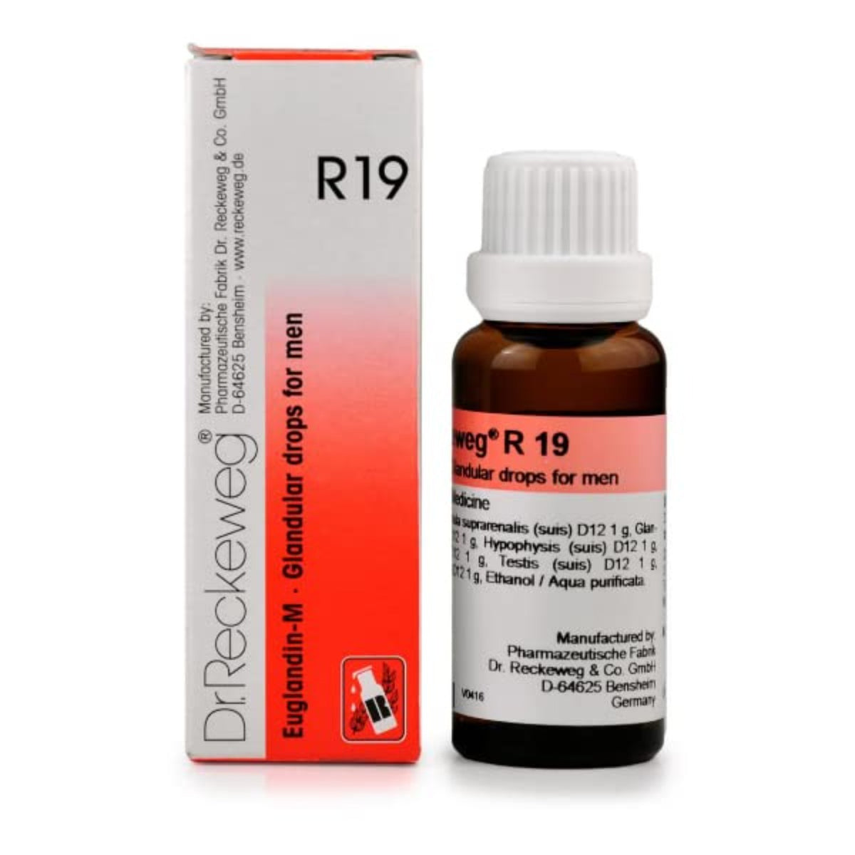 Dr Reckeweg Homoeopathy R19 Glandular For Men Drops 22 ml