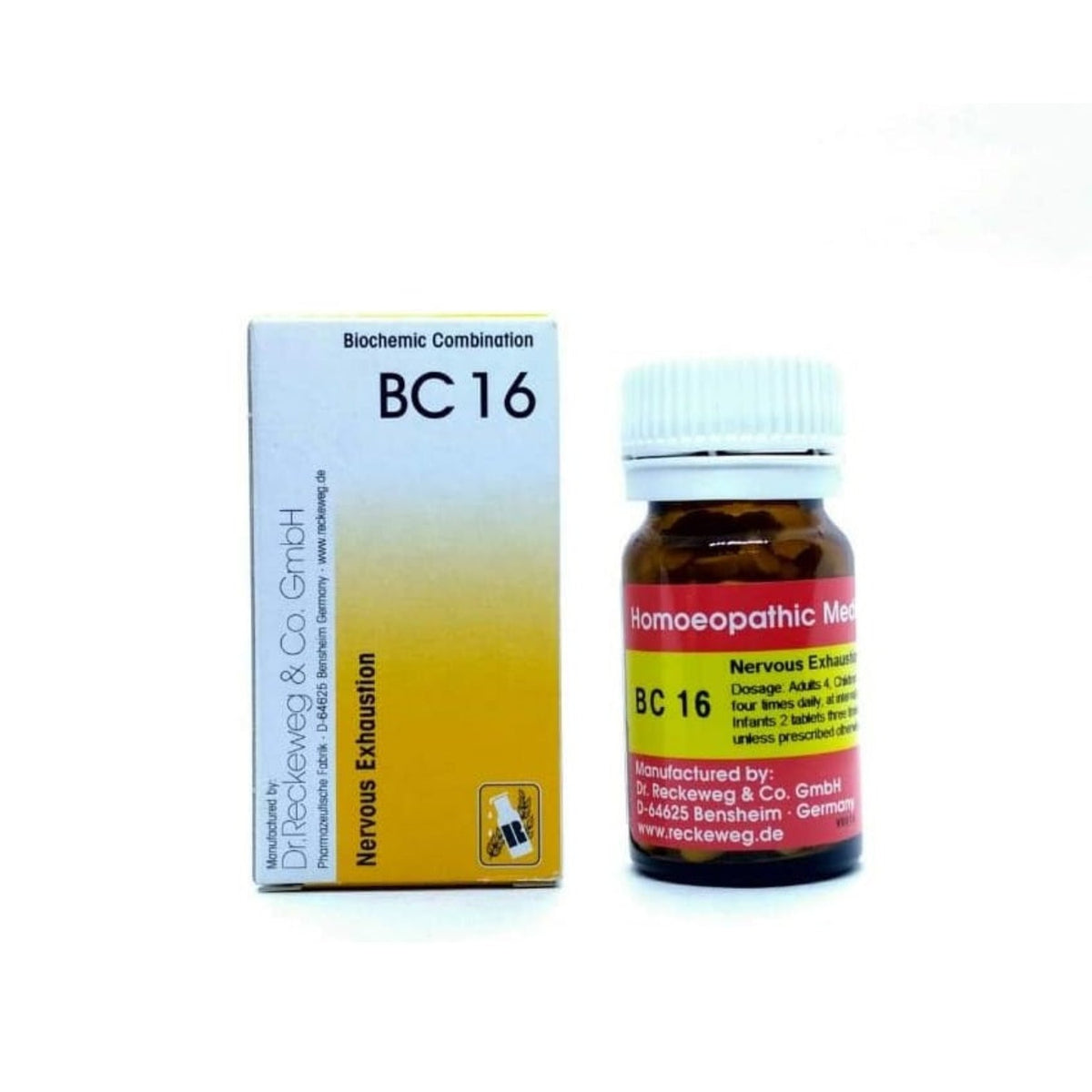 Dr. Reckeweg Homöopathie Nervöse Erschöpfung Bio-Kombination 16 (BC 16) 20 g Tablette