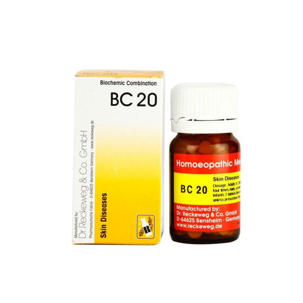 Dr. Reckeweg Homöopathie Hautkrankheiten Bio-Kombination 20 (BC 20) 20 g Tablette