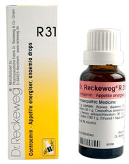 Dr Reckeweg Homoeopathy R31 Increases Appetite And Blood Supply Drops 22 ml