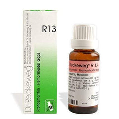 Dr Reckeweg Homoeopathy R13 Hemorrhoidal Drops 22 ml