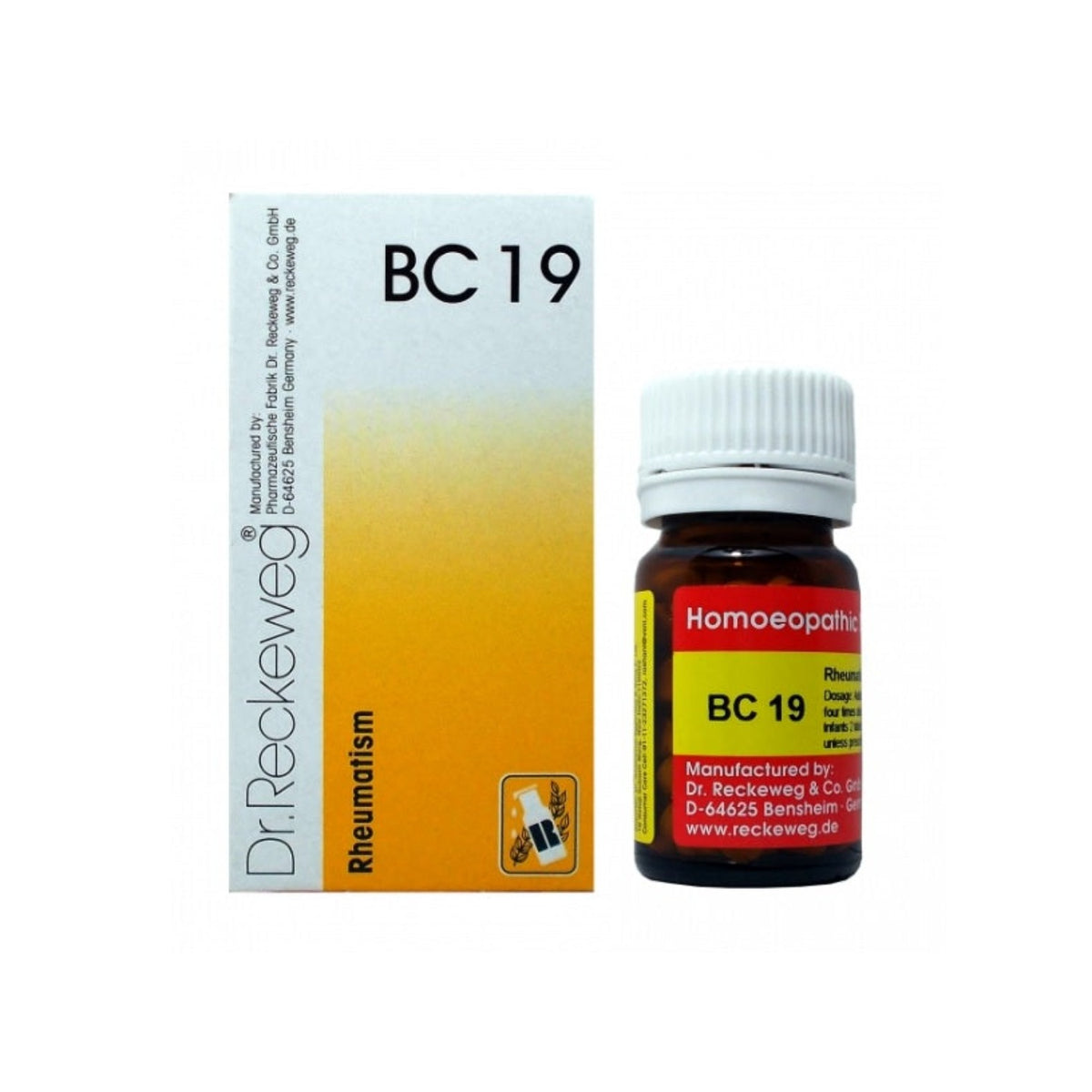 Dr. Reckeweg Homöopathie Rheuma Bio-Kombination 19 (BC 19) 20g Tablette