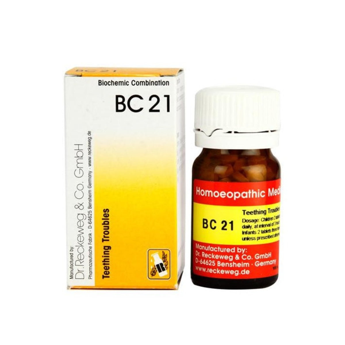 Dr. Reckeweg Homöopathie Zahnungsbeschwerden Bio-Kombination 21 (BC 21) 20 g Tablette