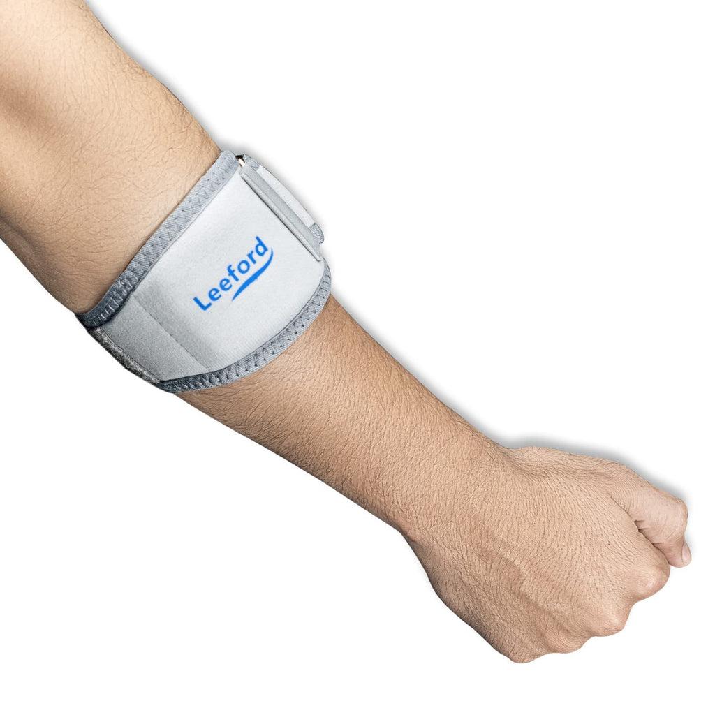 Leeford Tennis Elbow Support with Compression Pad for Pain Relief – Adjustable