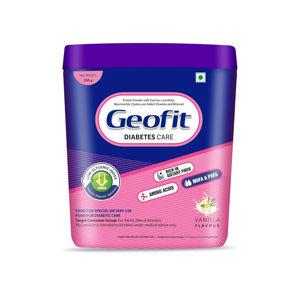 Leeford Geofit Proteinpulver für Diabetiker mit Vanillegeschmack