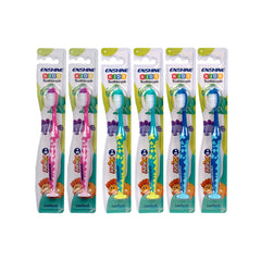 Leeford Enshine Kids Toothbrush For Junior [3+Years] With Easy Grip Multi Color