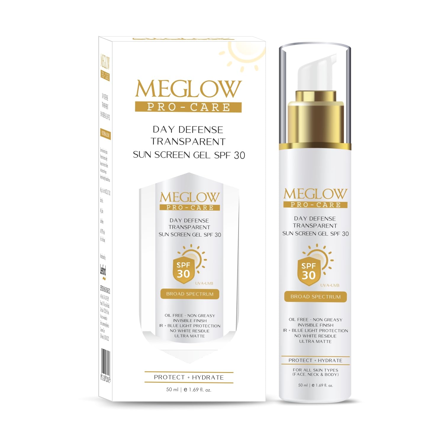 Leeford Meglow Pro Care Sunscreen Gel SPF-30 50ml