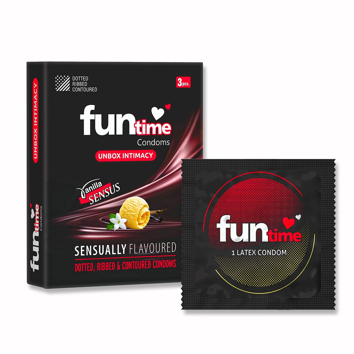 Leeford Funtime Vanilla Flavored Condom 10 Piece