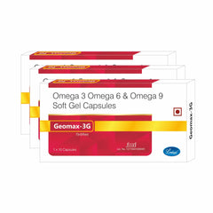 Leeford Geomax 3g Omega 3 Omega 6 And Omega 9 Softgel Capsules