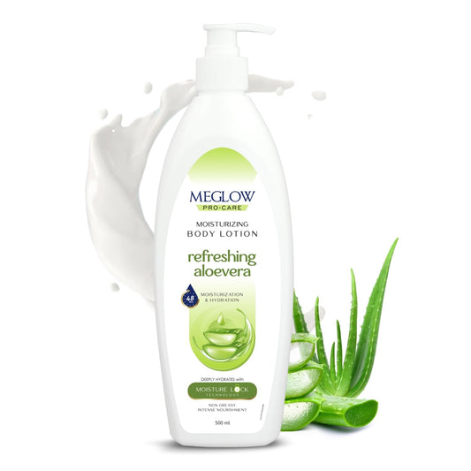 Leeford Meglow Pro Care Erfrischende Aloe Vera Feuchtigkeits-Körperlotion