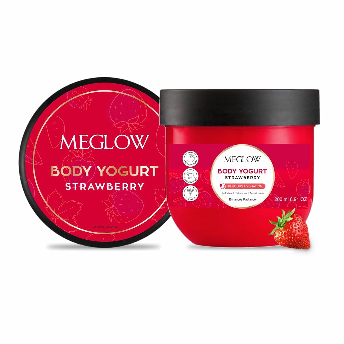 Leeford Meglow Strawberry Body Yogurt 200ml