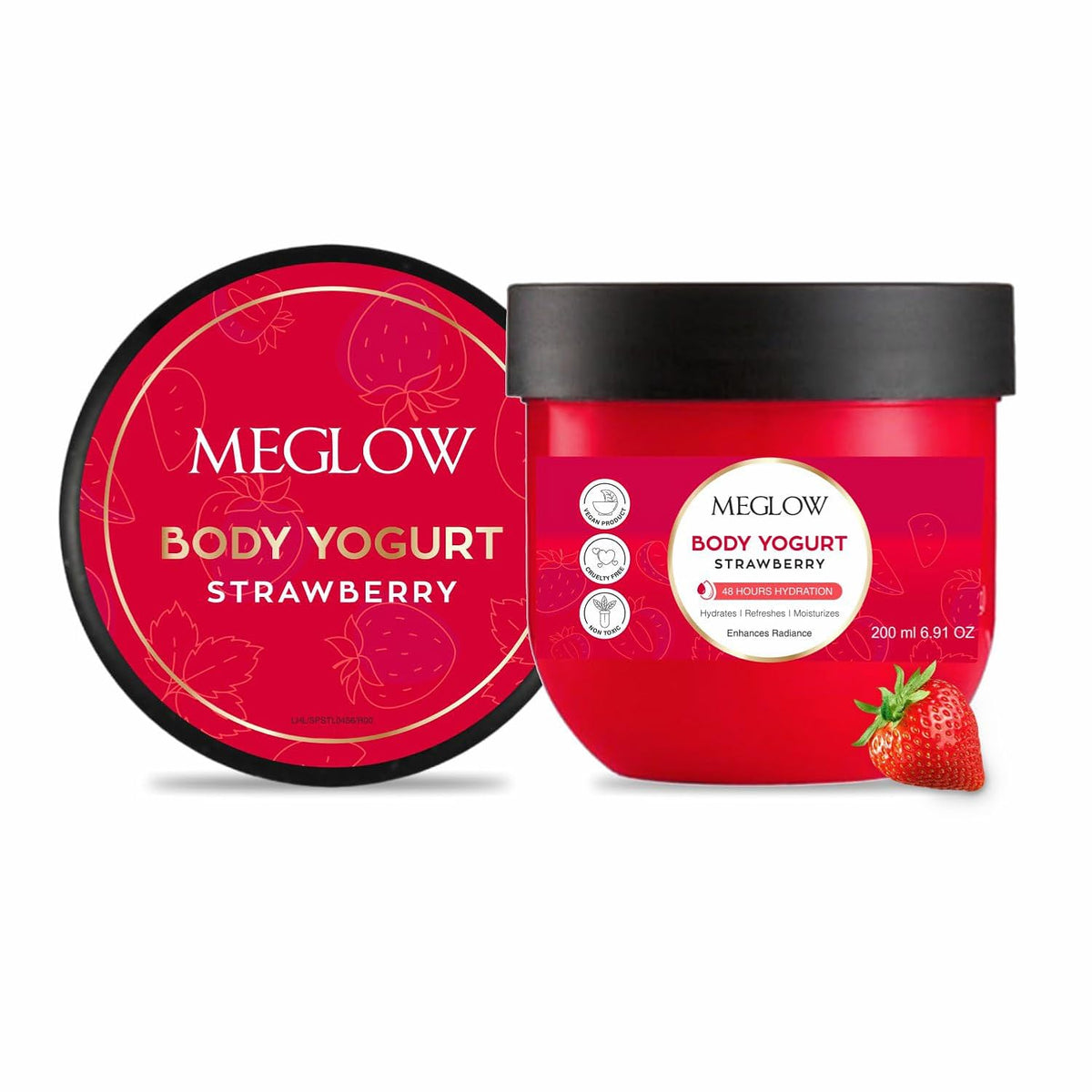 Leeford Meglow Strawberry Body Yogurt 200ml