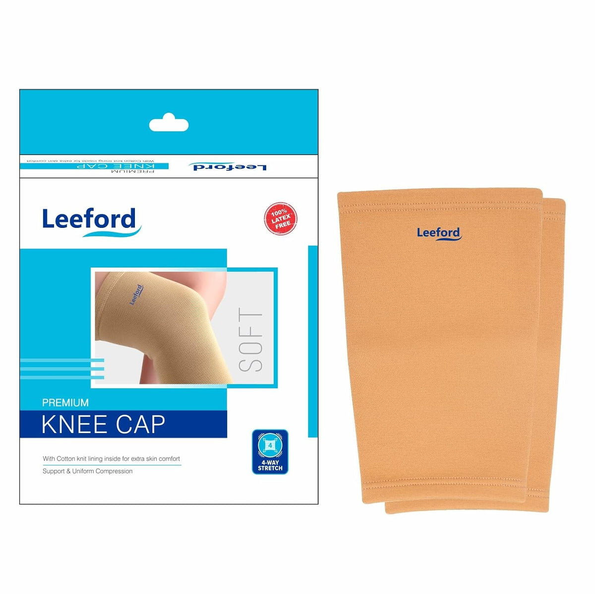 Leeford Knee Cap Color Random Beige Ya Grey