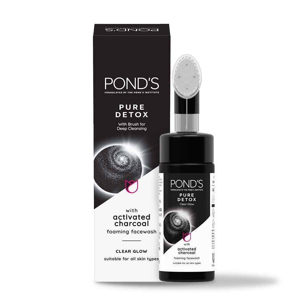 Pond's Pure Detox Foaming Brush Facewash 150ml