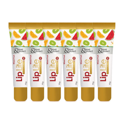 6 X Leeford Lip Lite Lip Balm With SPF 15 Mixed Flavor 15g
