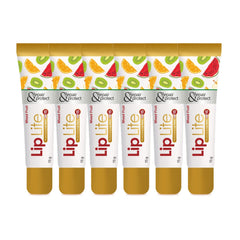 6 X Leeford Lip Lite Lip Balm With SPF 15 Mixed Flavor 15g