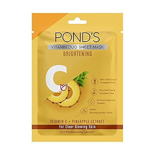 2 X POND'S Vitamin C Brightening Sheet Mask With Pineapple 25ml