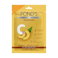 2 X POND'S Vitamin C Brightening Sheet Mask With Pineapple 25ml