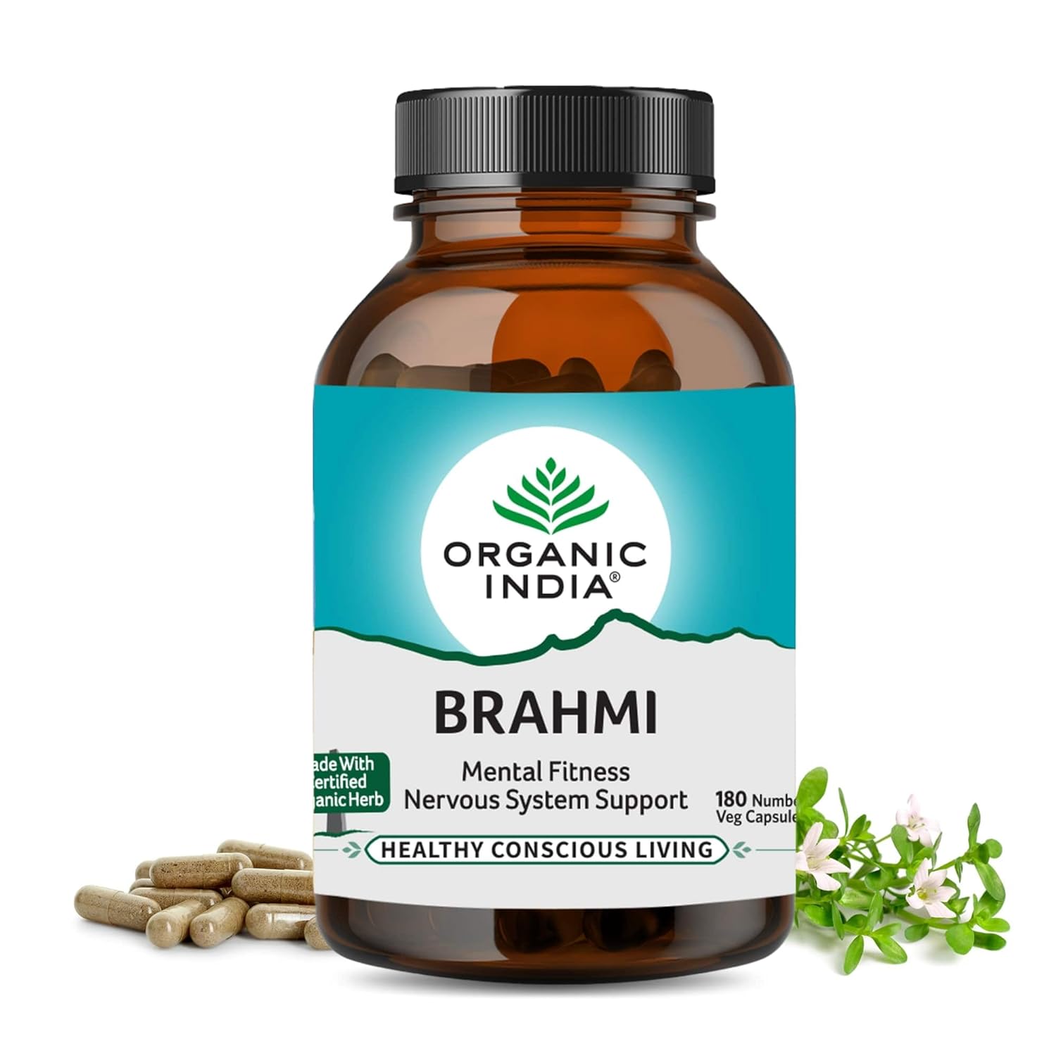 Organic India Brahmi for mental fitness,good memory and alertness Capsule