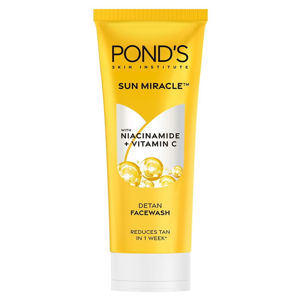 Pond's Detan For Tan Removal in Just 7 Days Contains Vitamin C Niacinamide Facewash 100gm