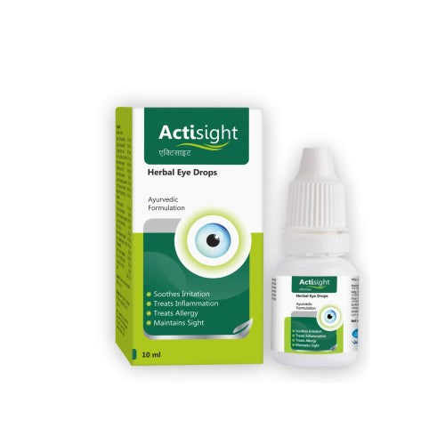 2 X Leeford Actisight Herbal Eye Drops 10ml