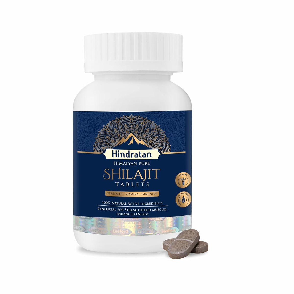 Leeford Hindratan Himalyan Pure Shilajit 60 Tablets