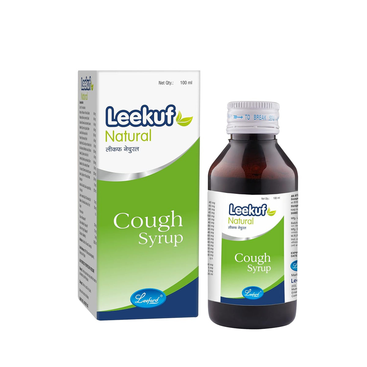 Leeford Leekuf Natural Cough Syrup 100ml